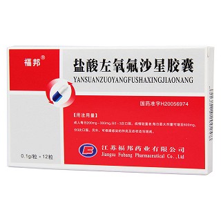 盐酸左氧氟沙星胶囊(0.1g*12s)