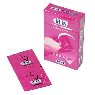 诺丝天然胶乳橡胶避孕套(颗粒浪漫装)