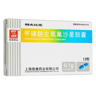 甲磺酸左氧氟沙星胶囊(特肤比克)
