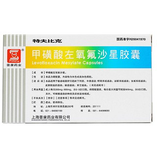 甲磺酸左氧氟沙星胶囊(特肤比克)