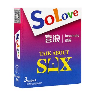 喜浪诱惑避孕套3只(优立德)