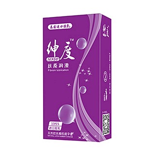 绅度白金系列丝质润滑安全套(汇通乳胶)