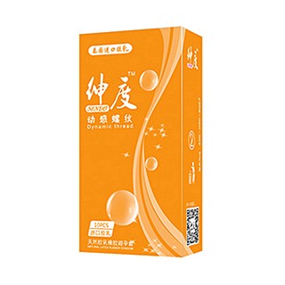 绅度白金系列动感螺纹安全套(汇通乳胶)