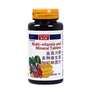 埃文斯多种维生素与矿物质片(加州阳光)