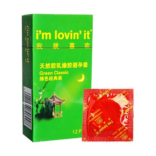 我就喜欢安全套绿色经典装(紫竹乳胶)