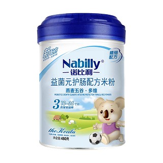诺比利3段燕麦五谷多维益生元护肠配方米粉(铁罐)