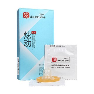 双一炫动避孕套(螺纹装)