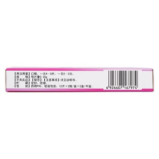 妇科止带片(0.35g*24s*2小盒)