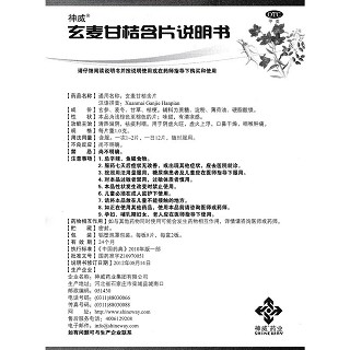 玄麦甘桔含片(1.0g*8s*2板)