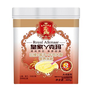 皇家丫克玛 山楂+莲子+牛肉大骨营养米粉3段(丫克玛)