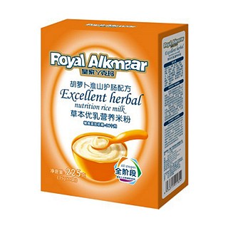 皇家丫克玛 胡萝卜淮山护肠配方草本优乳营养米粉(丫克玛)