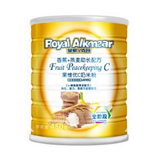 皇家丫克玛 香蕉+燕麦助长配方果维优c奶米粉(丫克玛)