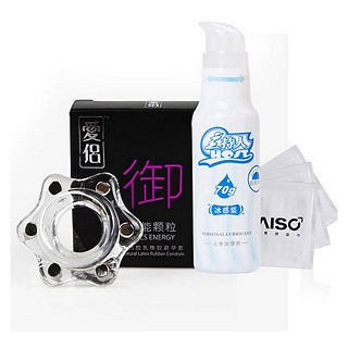 磁能环 1只+安全套 御 3只+主持人凉感润滑油70g+耐氏延时湿巾3片 
