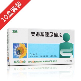 美沙拉嗪肠溶片10盒装