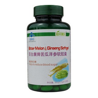 柏年康成 百合康牌苦瓜洋参软胶囊(长兴)