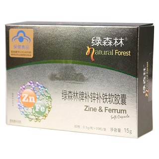 绿森林牌补铁补锌软胶囊(亿超)