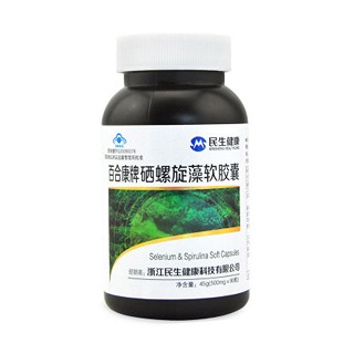 民生健康 百合康牌硒螺旋藻软胶囊