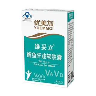 优美加 维妥立鳕鱼肝油软胶囊