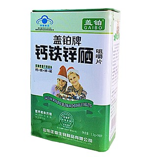 盖铂牌钙铁锌硒咀嚼片(正奇)