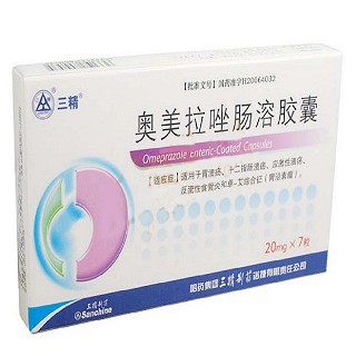奥美拉唑肠溶胶囊(三精)