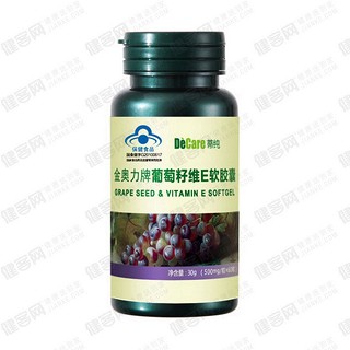 decare蒂纯 金奥力牌葡萄籽维e软胶囊(紫光生物)