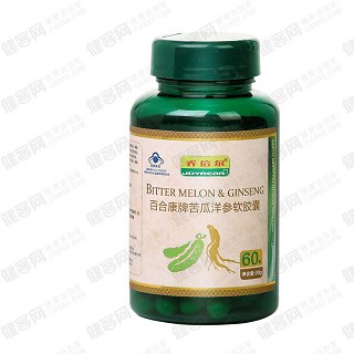 乔倍尔 百合康牌苦瓜洋参软胶囊(百合)