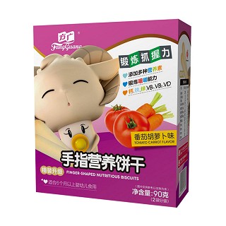方广 宝宝营养磨牙棒手指饼干(番茄胡萝卜味)