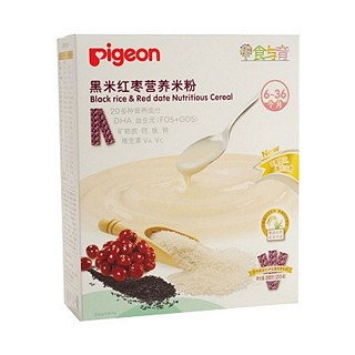 贝亲pigeon宝宝辅食黑米红枣营养米粉(金祥)