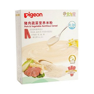 贝亲pigeon婴幼儿辅食猪肉蔬菜营养米粉(金祥)