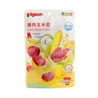 贝亲pigeon婴幼儿辅食猪肉玉米泥(爱食客)