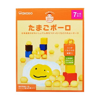 和光堂婴儿辅食牛奶鸡蛋小馒头磨牙饼干(和光堂)