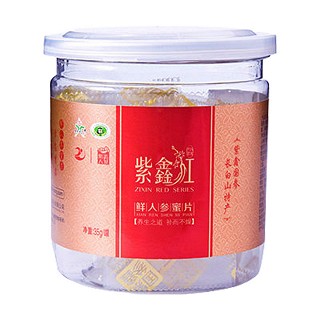 紫鑫长白山人参片即食鲜人参蜜片(德兴堂阿胶)