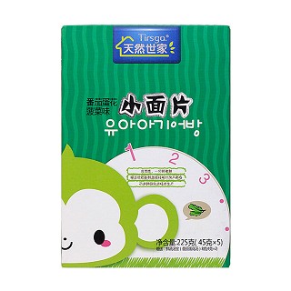 天然世家小面片番茄蛋花+菠菜面(永乐)