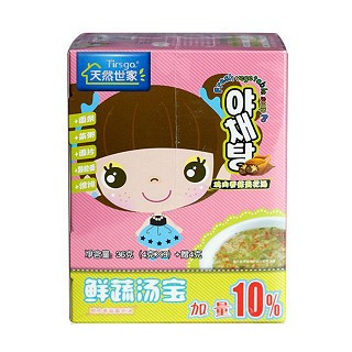 天然世家鲜蔬汤宝鸡肉香菇蛋花汤(永乐)