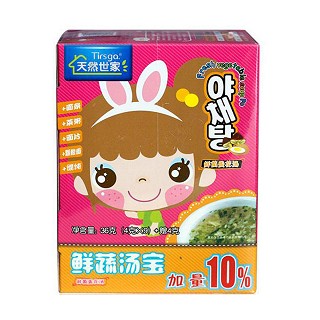 天然世家鲜蔬汤宝鲜菌蛋花汤(永乐)