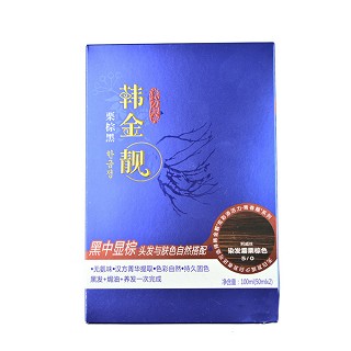 韩金靓利威丝染发霜(栗棕色)