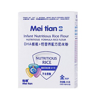 每添辅食dha核桃加钙配方婴儿米糊(培芝)