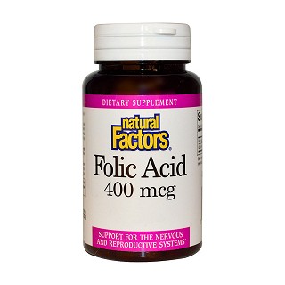 natural factors folic acid(natural)