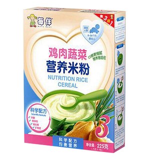 每伴婴儿米粉3段鸡肉蔬菜(每伴)