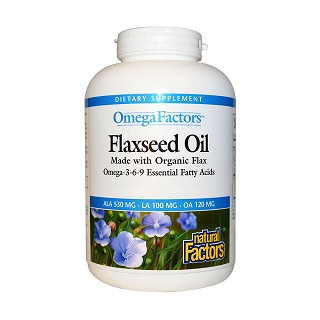 natural factors 欧米茄因素 亚麻籽油软胶囊(natural)