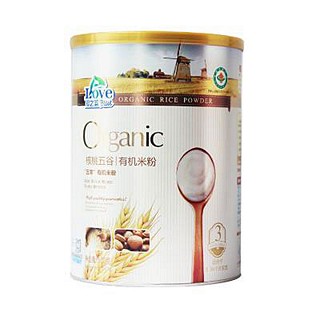 爱之蓝核桃五谷婴儿有机米粉(海斯易)