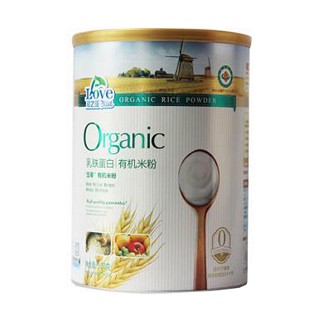 爱之蓝乳铁蛋白婴儿有机米粉(海斯易)