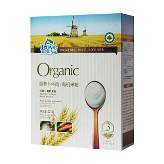 爱之蓝米粉胡萝卜牛肉有机米粉(海斯易)