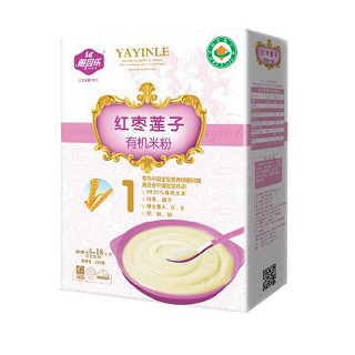 雅因乐果红枣莲子有机营养米粉(广来健康)