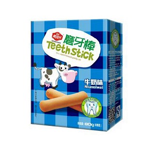 雅因乐零食营养饼干牛奶味磨牙棒(闽族)