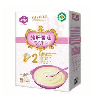 雅因乐辅食猪肝番茄有机营养米粉(广来健康)