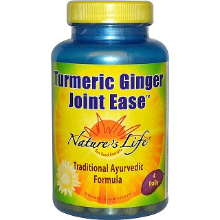 natures life turmeric ginger joint ease 180粒(越美)
