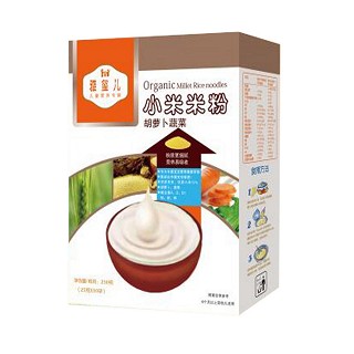 雅玺儿婴幼儿胡萝卜蔬菜小米粉(好娃娃)