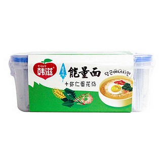 韩滋能量面虾仁蛋花+菠菜面条(力哦韩滋)