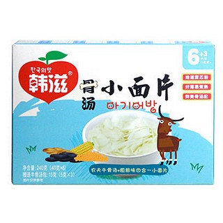 韩滋粗粮小面片牛骨汤+粗粮四合一面(力哦韩滋)